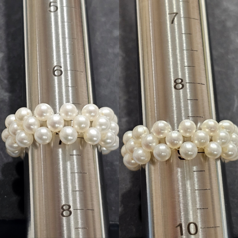 Pearl and Turquoise Bracelet, Necklace, and Ring Jewelry Bundle Set - Picture 15 of 15
